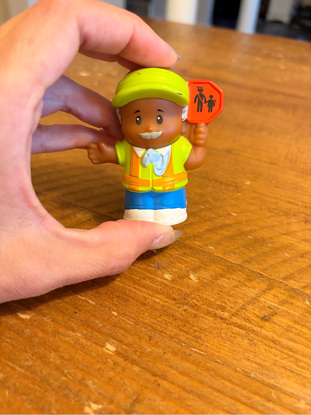 Fisher-Price Little People Bus Driver Crossing Guard as is